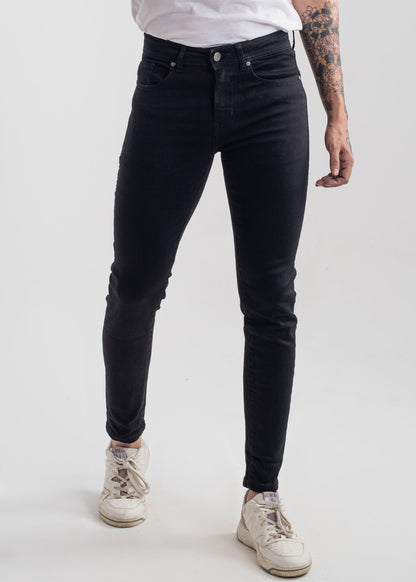 Stretchable Skinny Jeans (Jet Black) v3.0