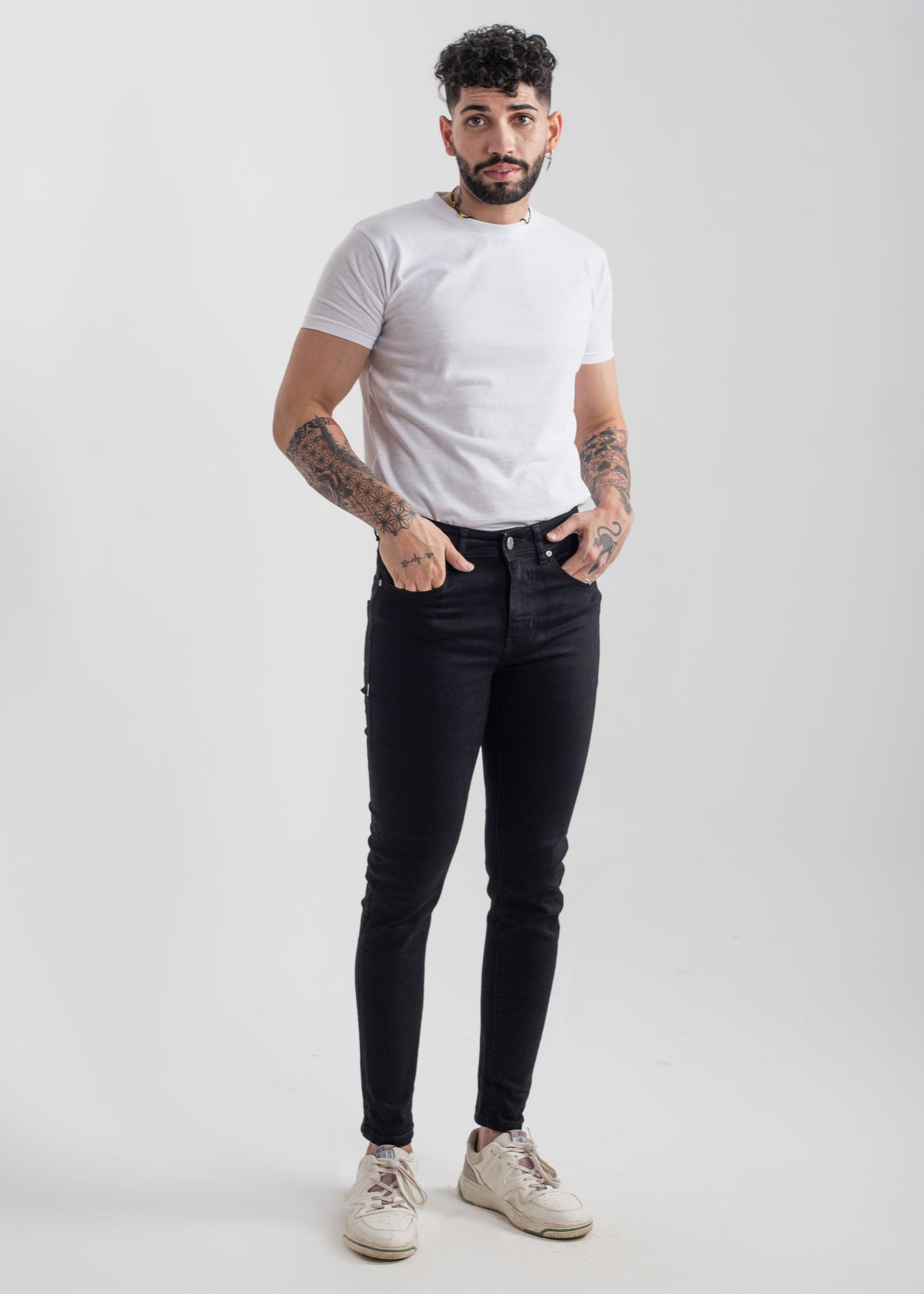 Stretchable Skinny Jeans (Jet Black) v3.0