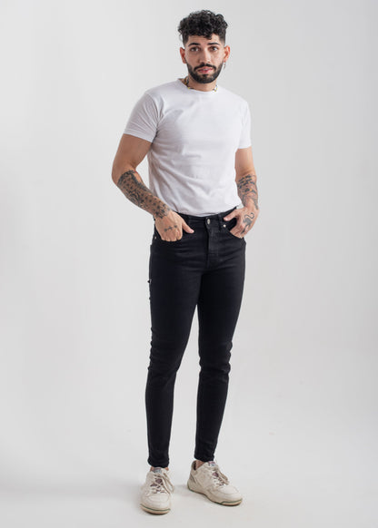 Stretchable Skinny Jeans (Jet Black) v3.0