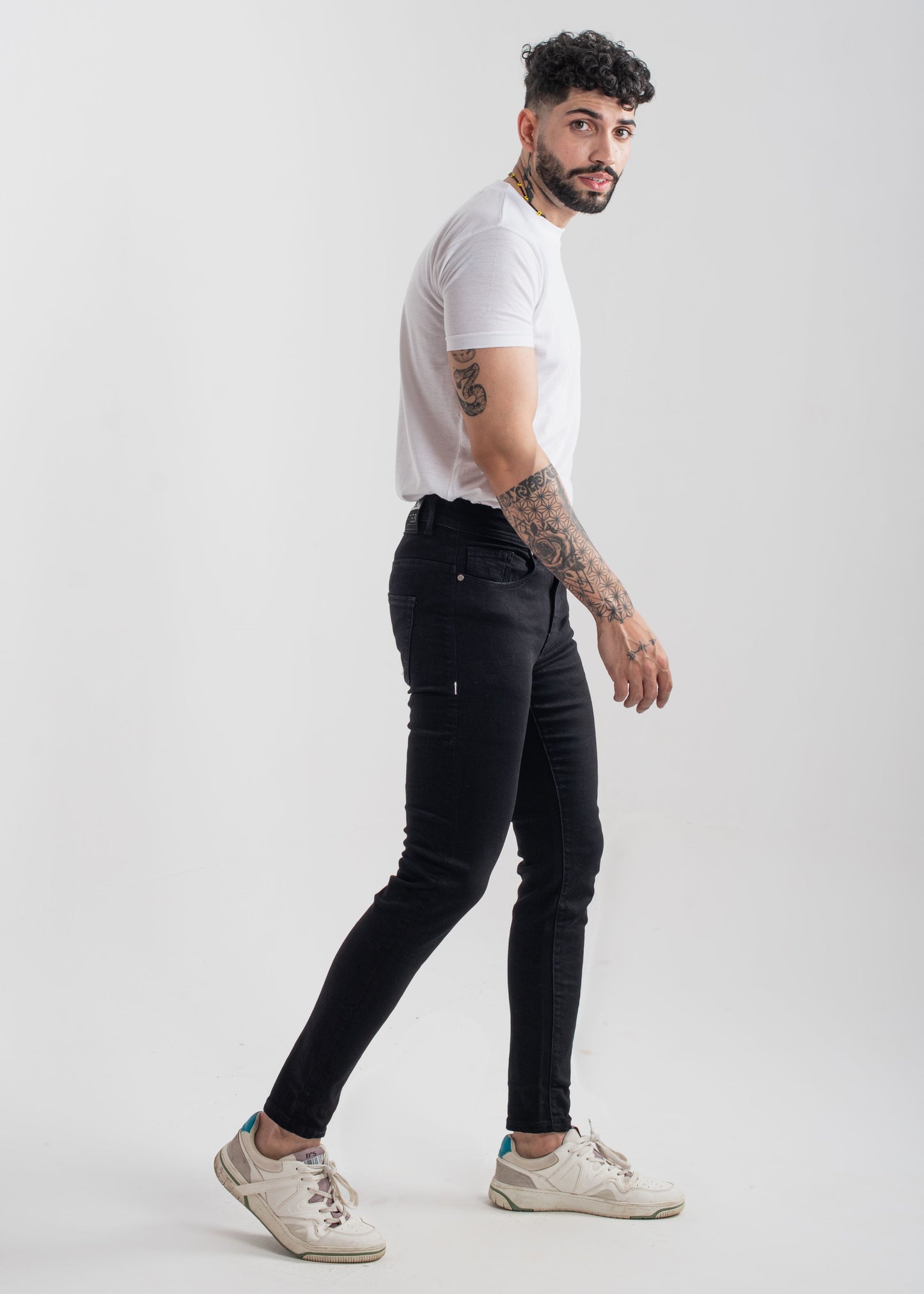 Stretchable Skinny Jeans (Jet Black) v3.0