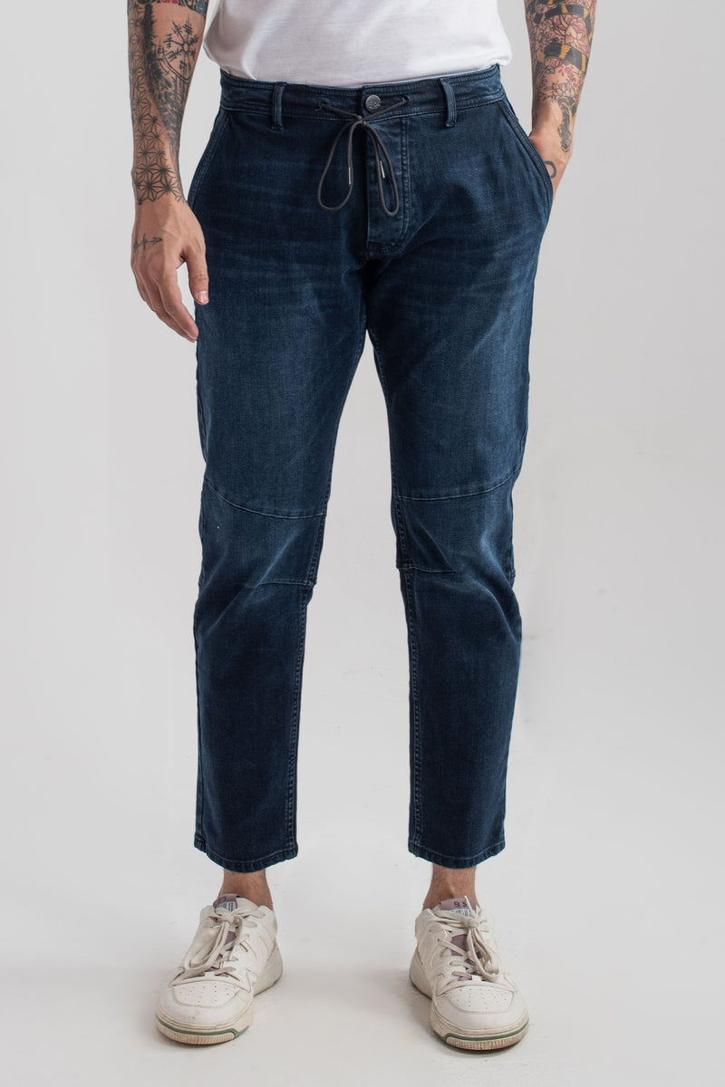 Rebel Biker Dark Blue Jeans