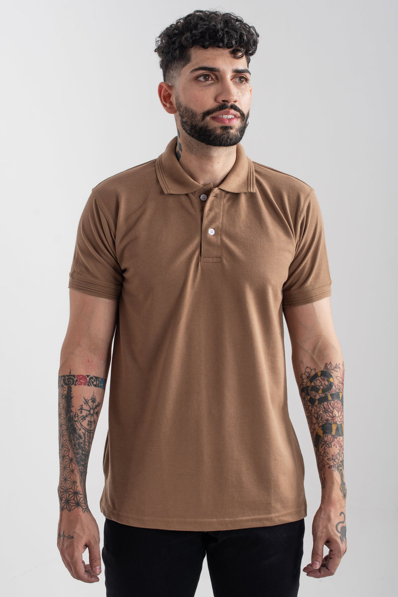 Fawn Plain Polo