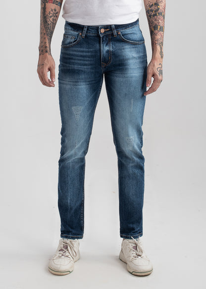 Stretchable Slim Fit Jeans (Mid Blue)