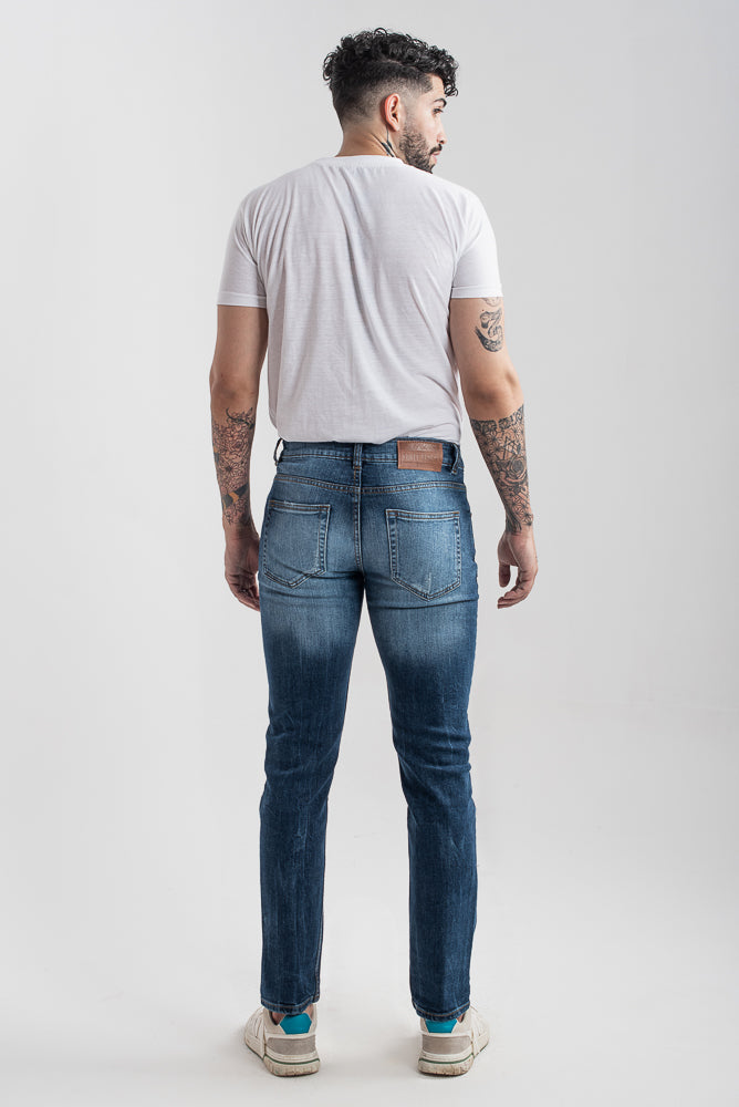 Stretchable Slim Fit Jeans (Mid Blue)