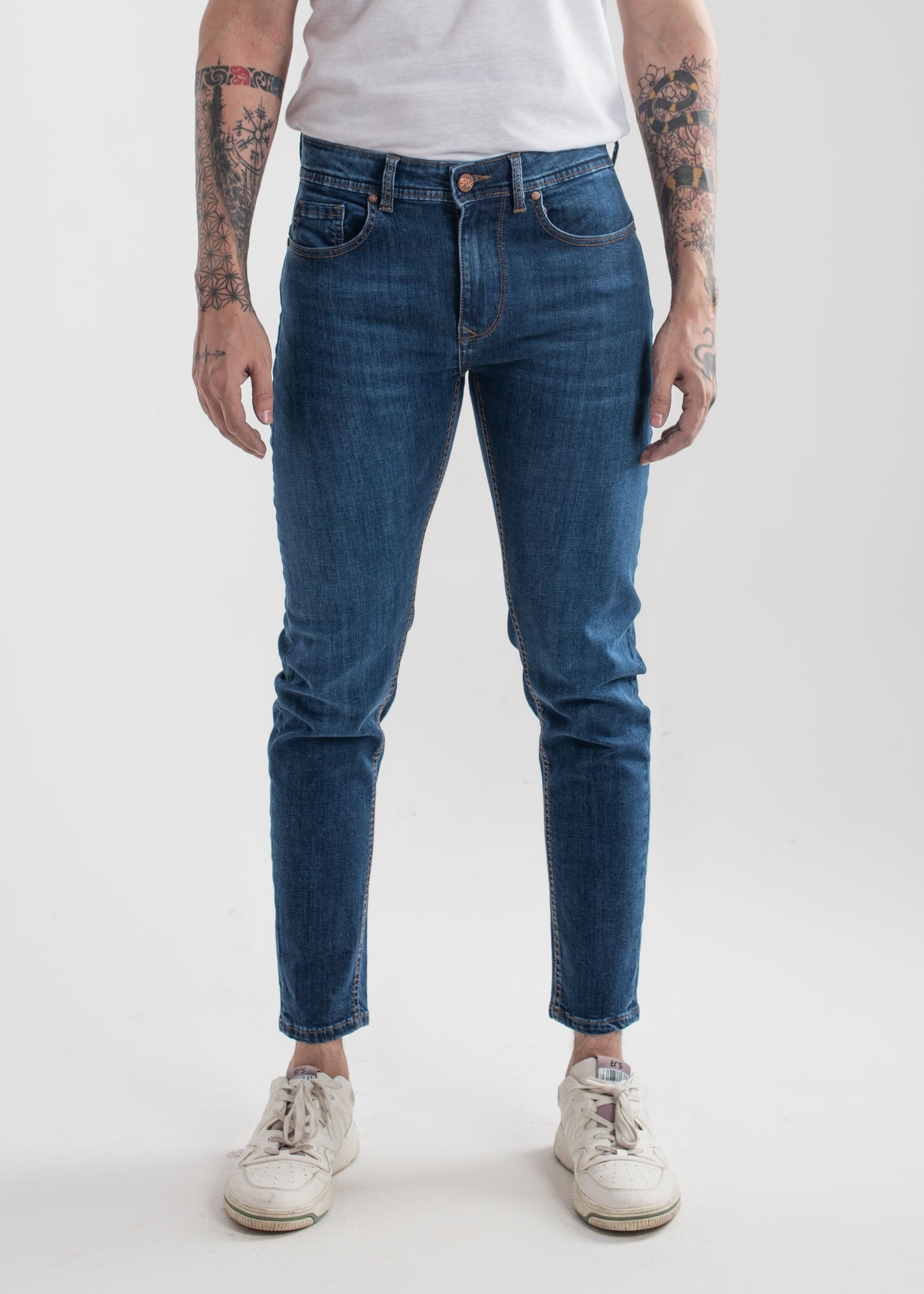 Stretchable Skinny Dark Blue Jeans v3.0