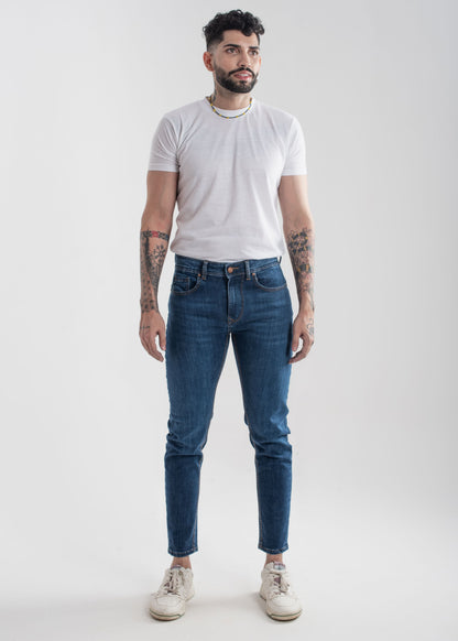 Stretchable Skinny Dark Blue Jeans v3.0