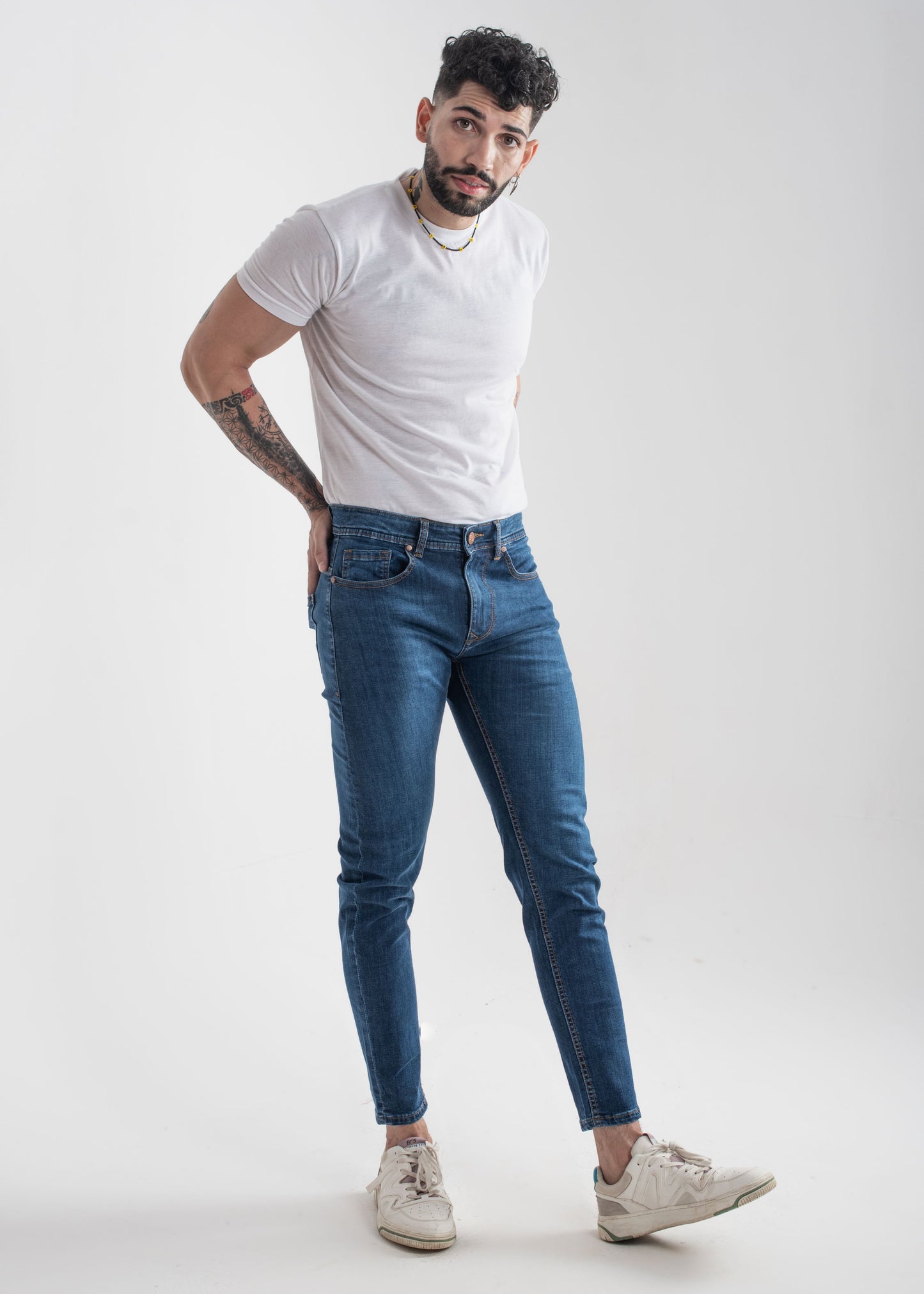 Stretchable Skinny Dark Blue Jeans v3.0