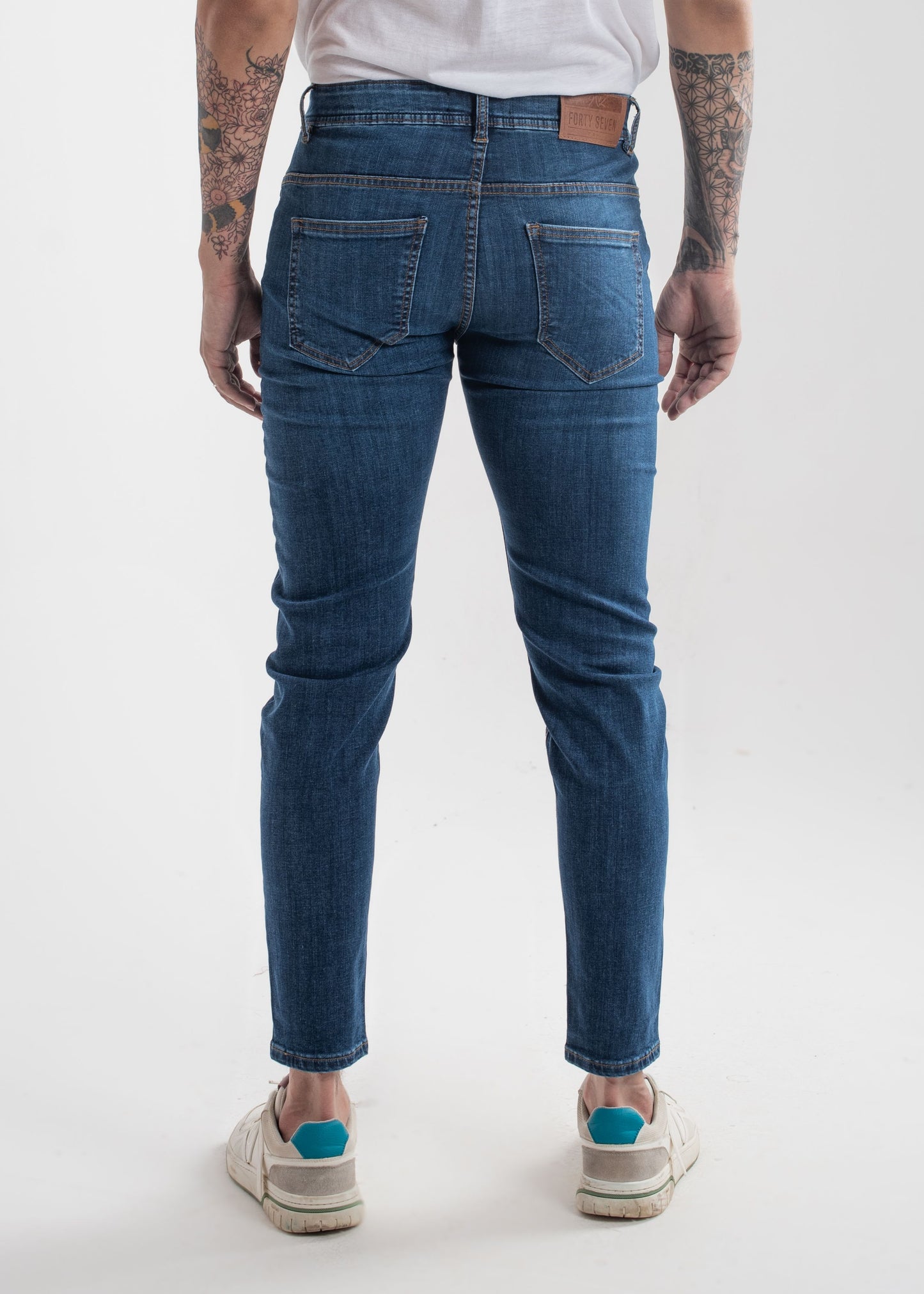 Stretchable Skinny Dark Blue Jeans v3.0