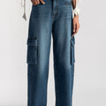 Blue Skater 2 Pocket Cargo Jeans Women