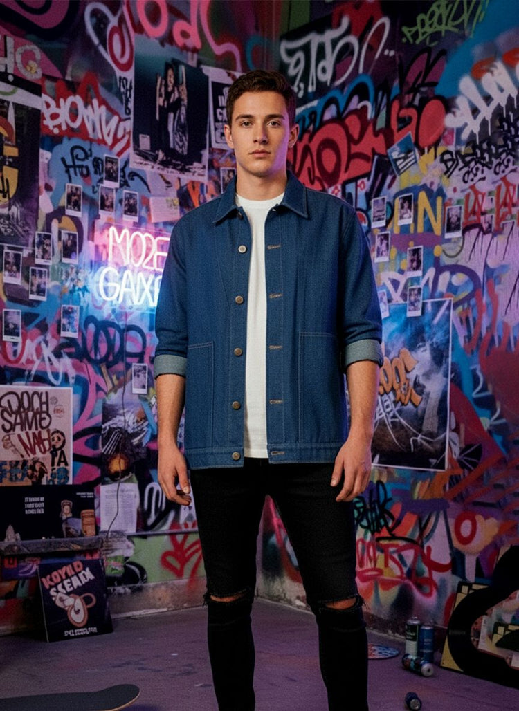 Classic Raw Blue Shacket