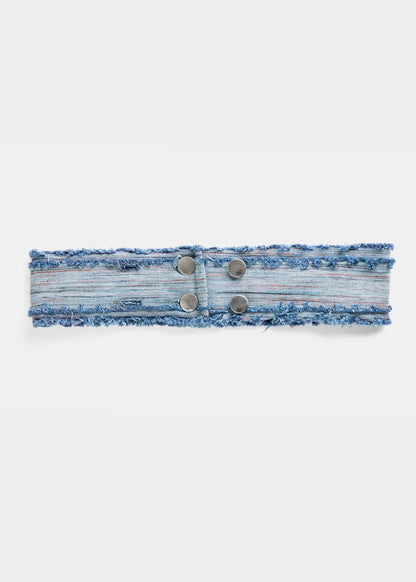 Women's Denim Drift Belt with Buttons