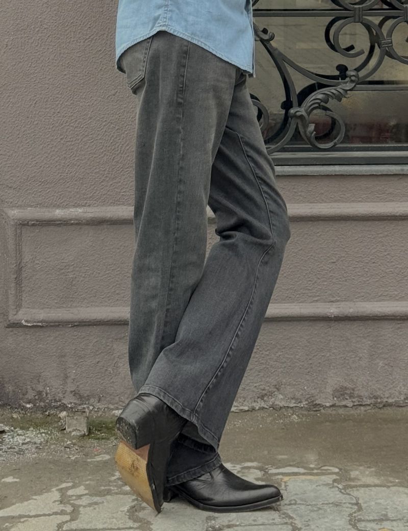 Men's Bootcut Jeans in Black by 1947 Clothing
