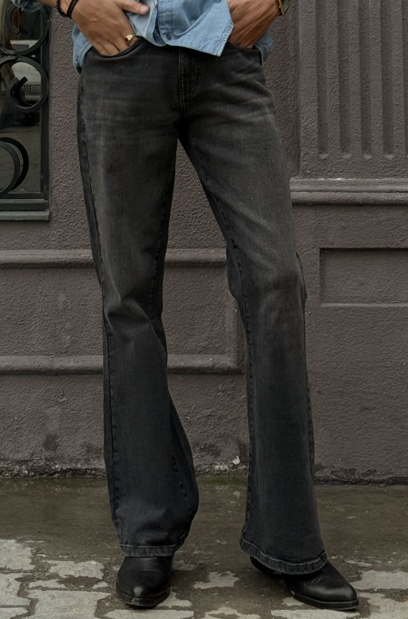 Men's Bootcut Jeans in Black by 1947 Clothing