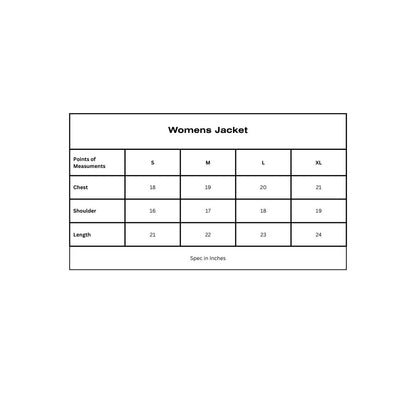 GREY ZIPPER JACKET SIZE CHART
