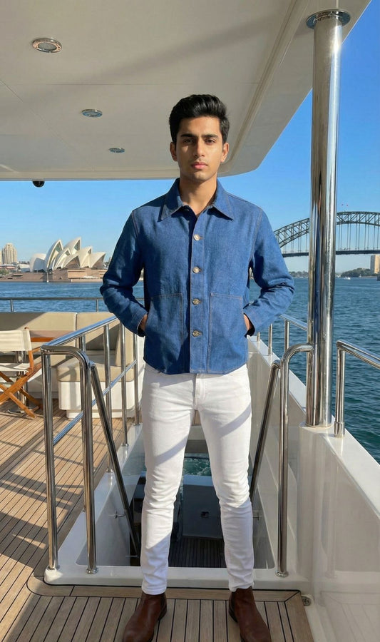 Classic Raw Blue Shacket