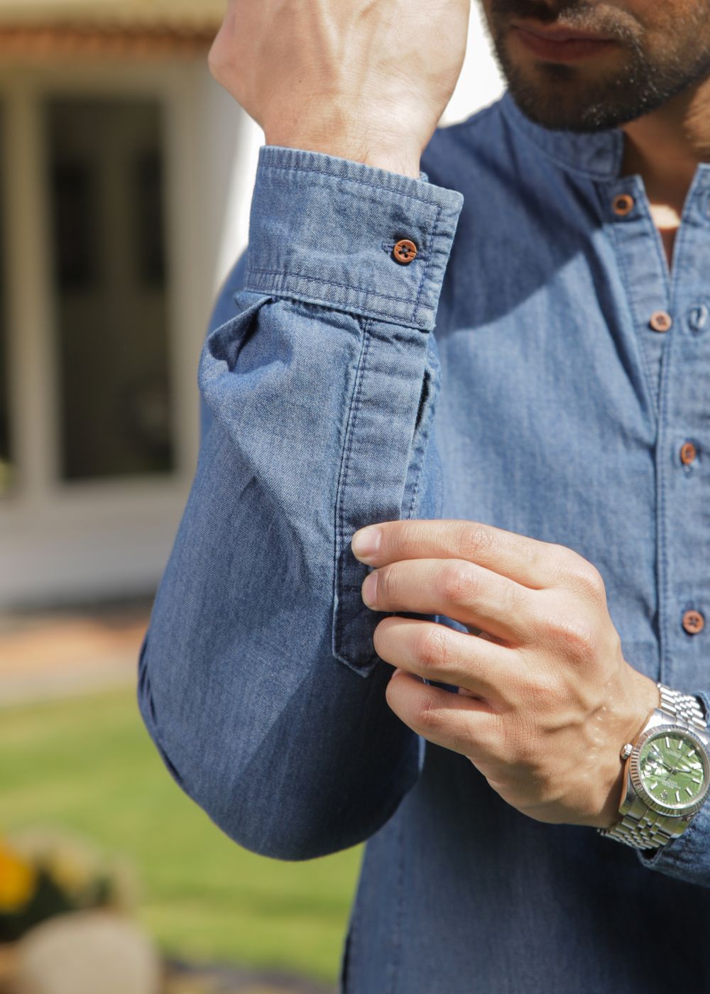 Balayage Blue Kurta-Him