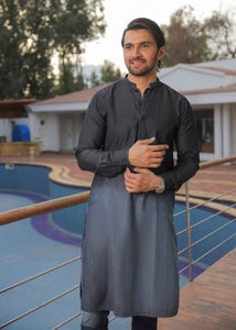 Balayage Charcoal Kurta-Him