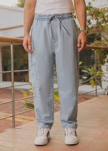 Ice Blue Relaxed Jog Jeans