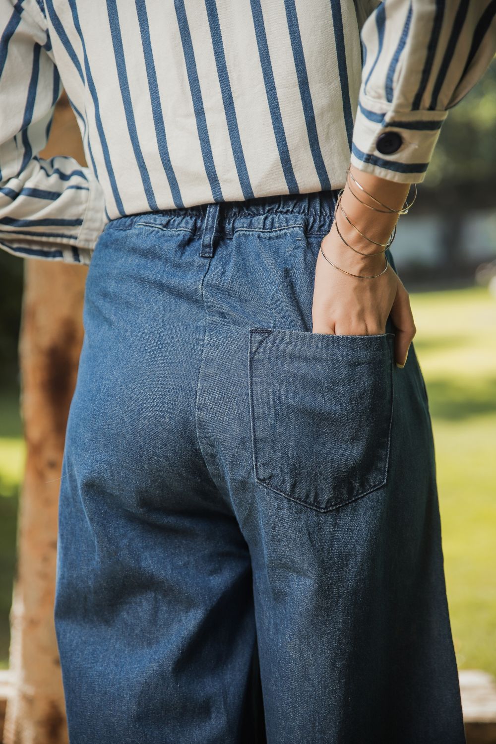 Blue Palazzo Pants