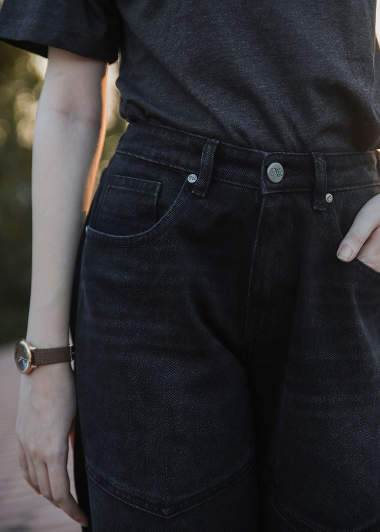 Black Vertex Jeans-Her