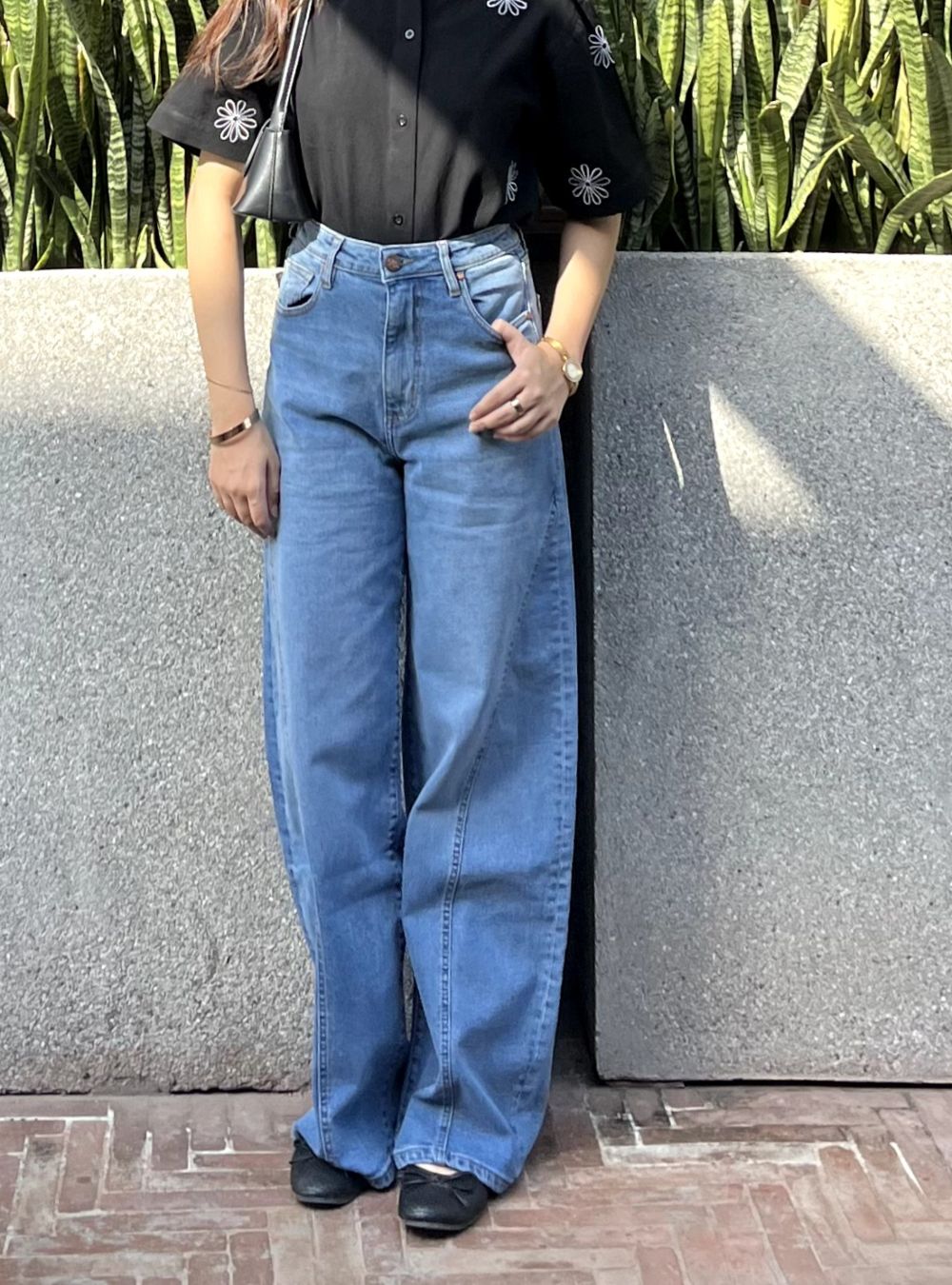 Blue Skater with Seam Jeans