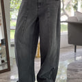 Super Baggy Faded Black Jeans