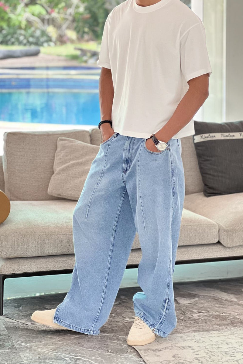 Super Baggy Light Blue Jeans