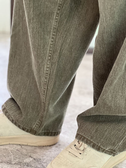 Katpana Mist Khaki Barrel Jeans Men