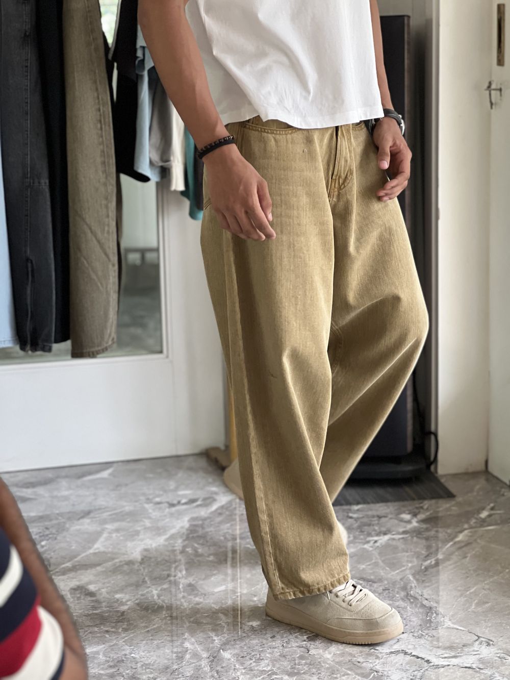 Sandstorm Khaki Barrel Jeans Men