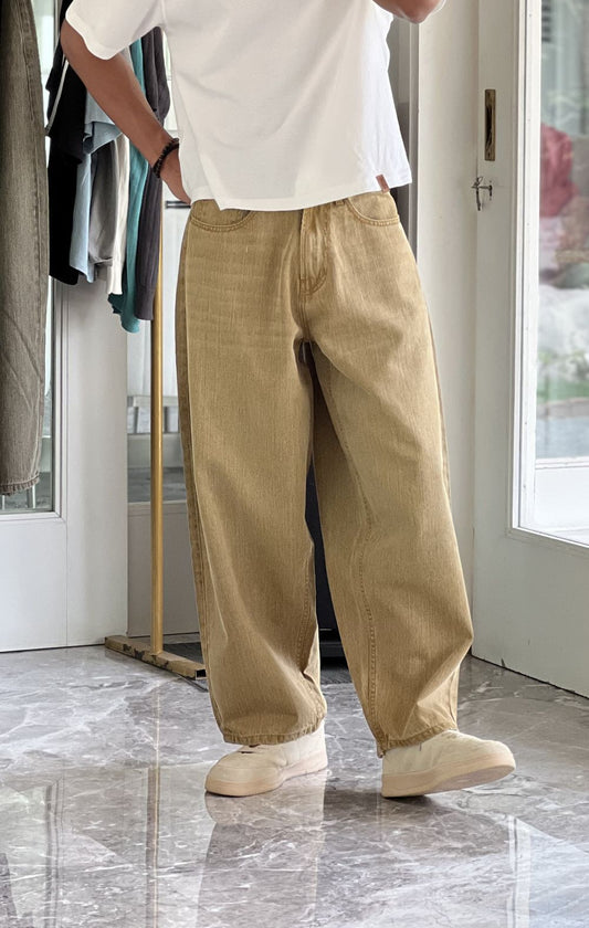 Sandstorm Khaki Barrel Jeans Men
