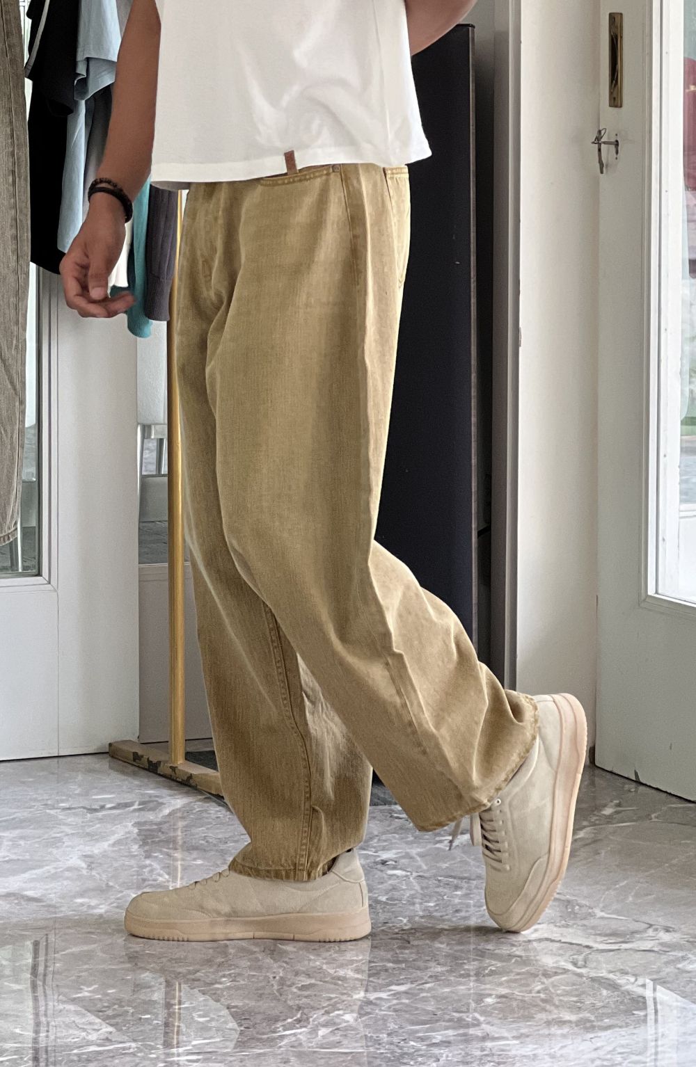 Sandstorm Khaki Barrel Jeans Men