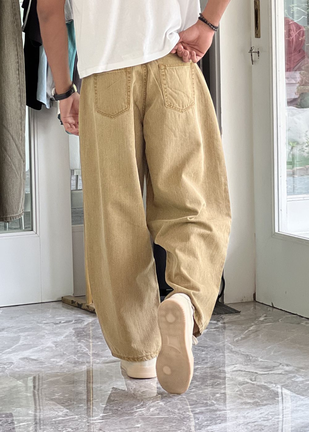 Sandstorm Khaki Barrel Jeans Men