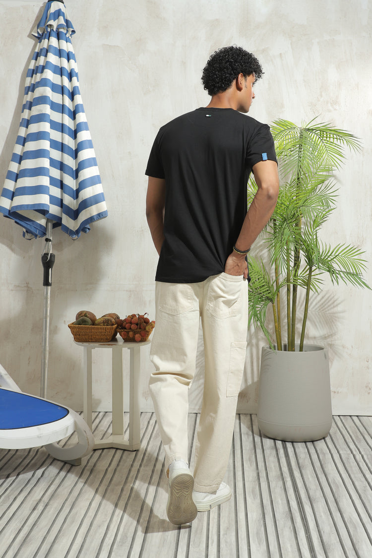 Graphic Black Relaxed T-shirt