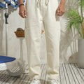 Beige Relaxed Jog Jeans