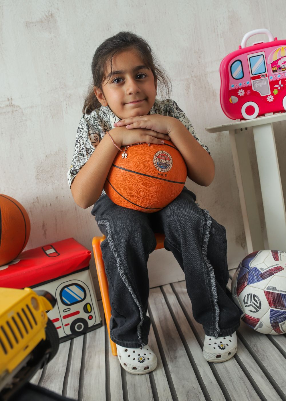 Girls Black Ruffle Skater Jeans