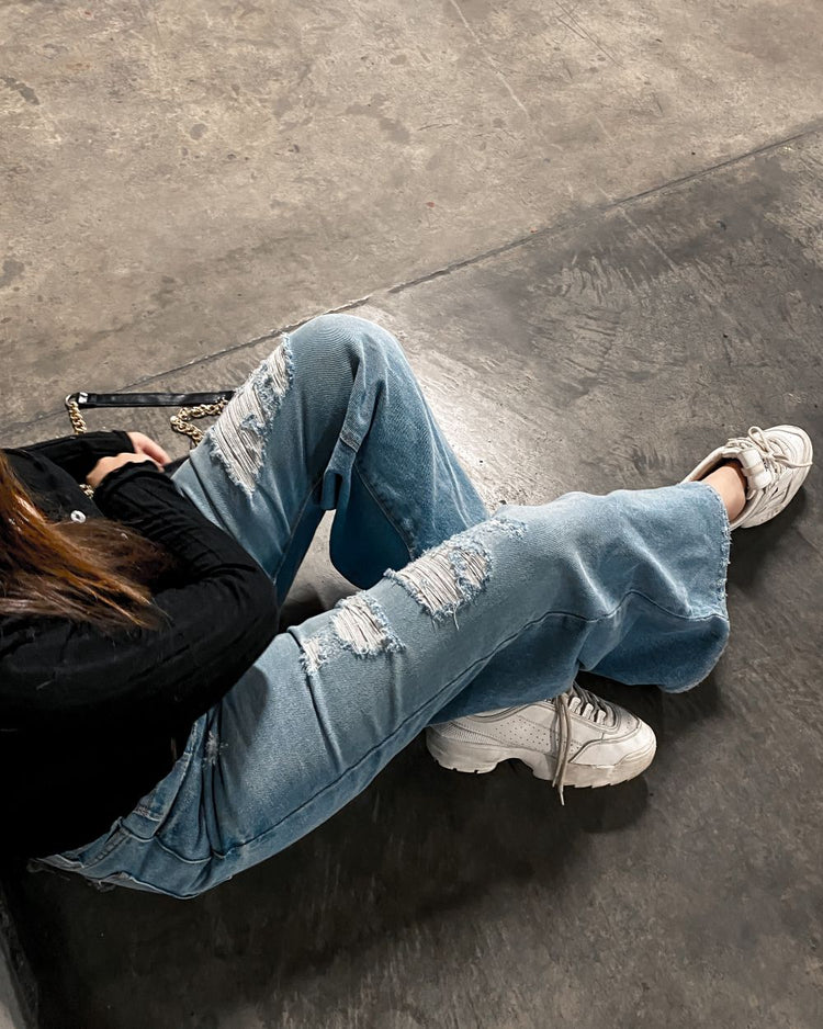 Bartender Light Blue Flare Jeans
