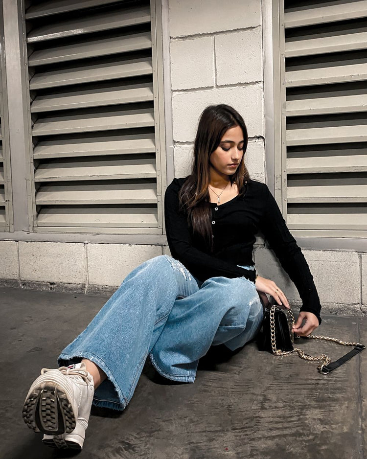 Bartender Light Blue Flare Jeans