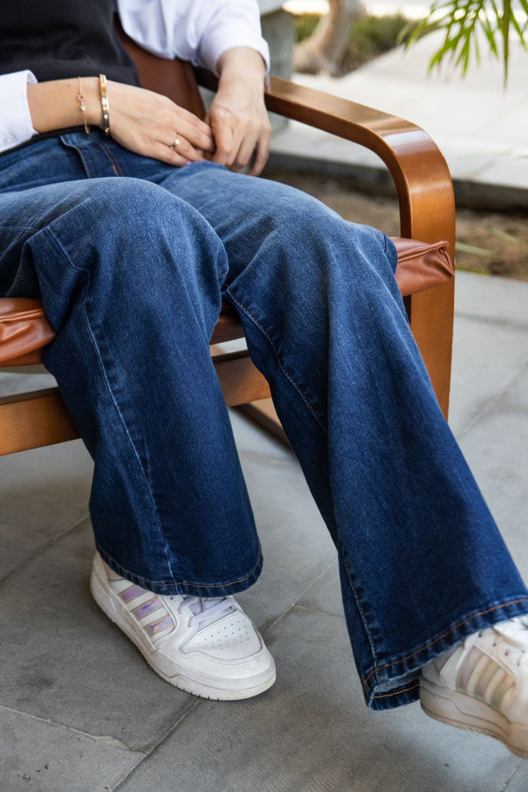 Hamburger Dark Blue Flare Jeans