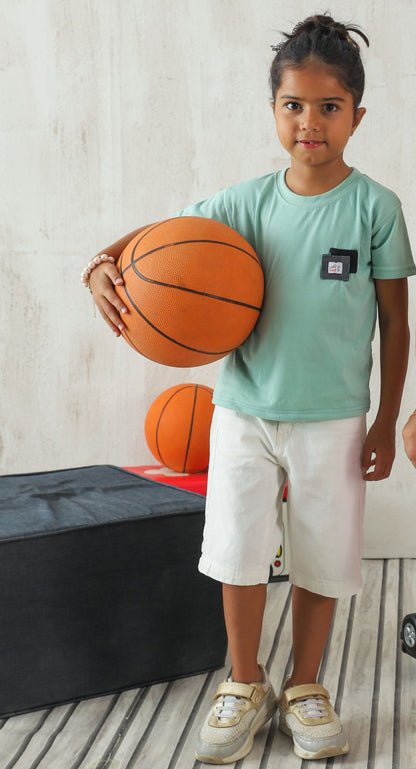 Mint Green Tshirt-Girls