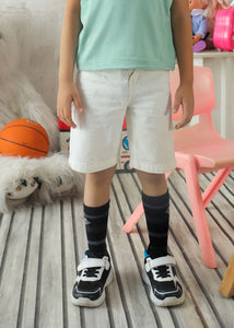 White Denim Shorts-Boys