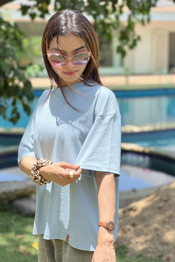 Just a Tee Pale Blue Women