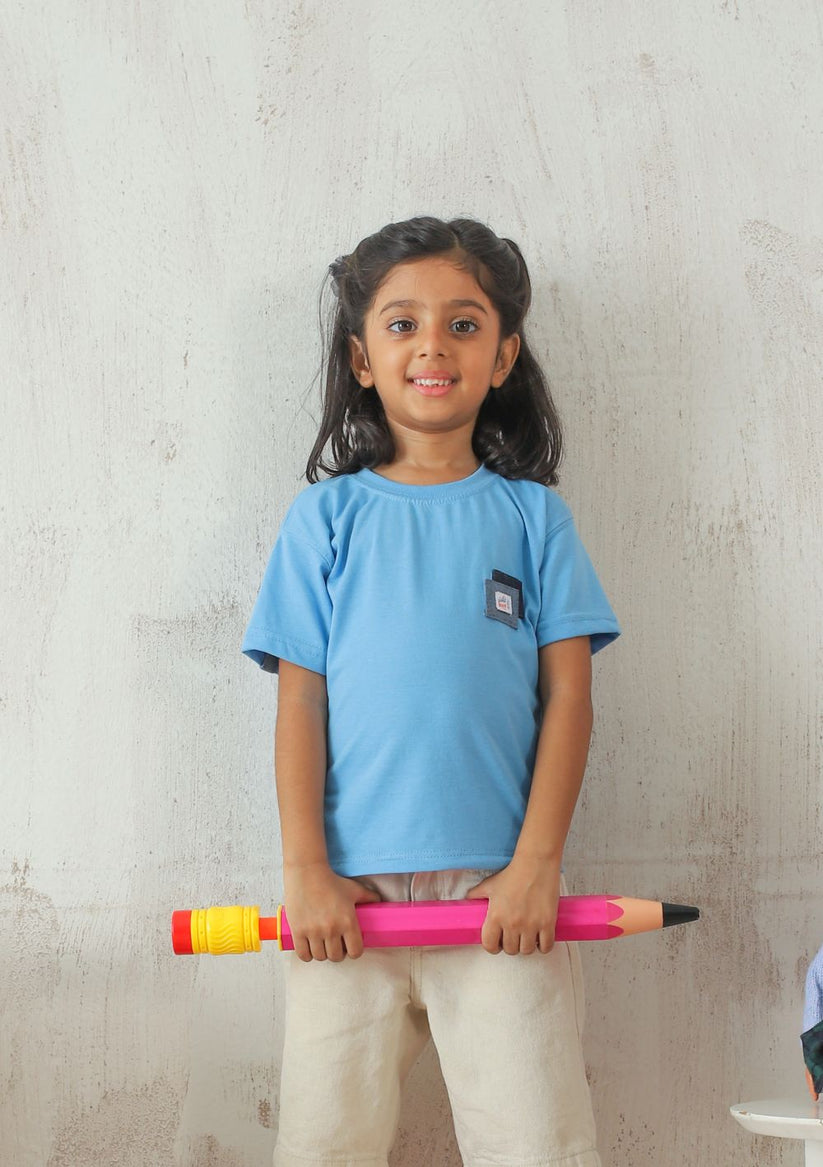 Light Blue Tshirt for Girls