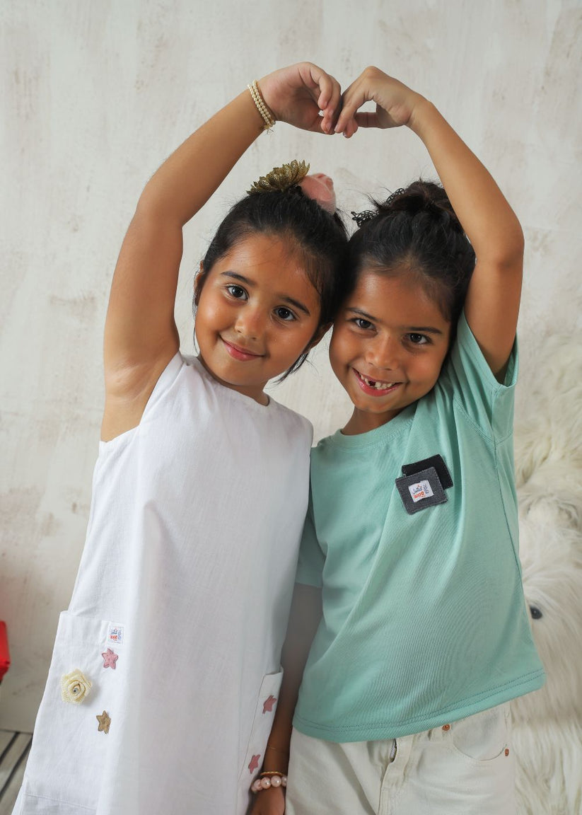 Mint Green Tshirt for Girls