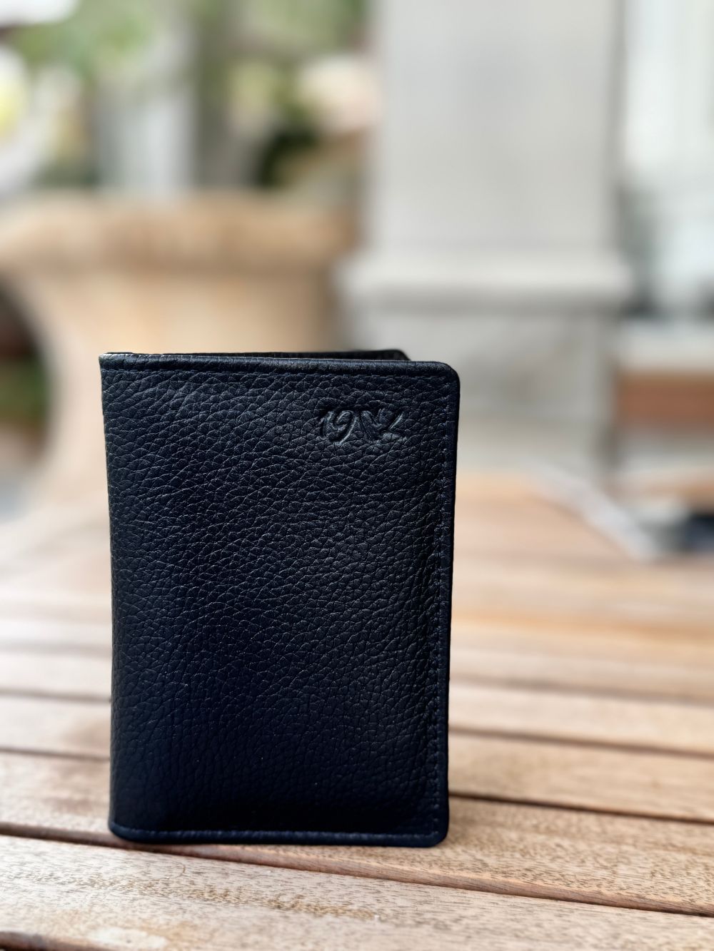 Navy Blue Leather Wallet with Spacious and compact Design by 1947 Clothing