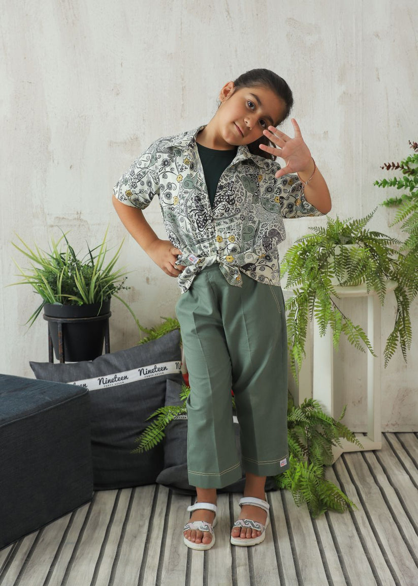 Olive Twirls Shirt for Girls