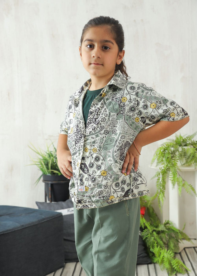 Olive Twirls Shirt for Girls