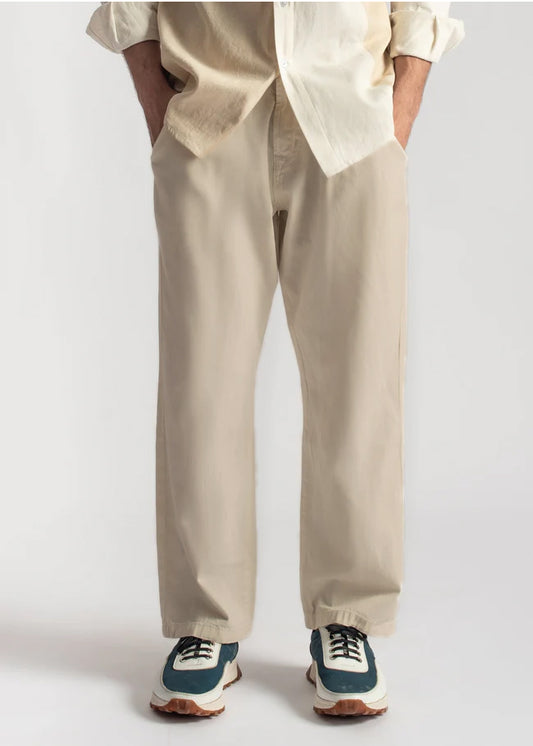 Beige Urban Pleat Relaxed fit for Him