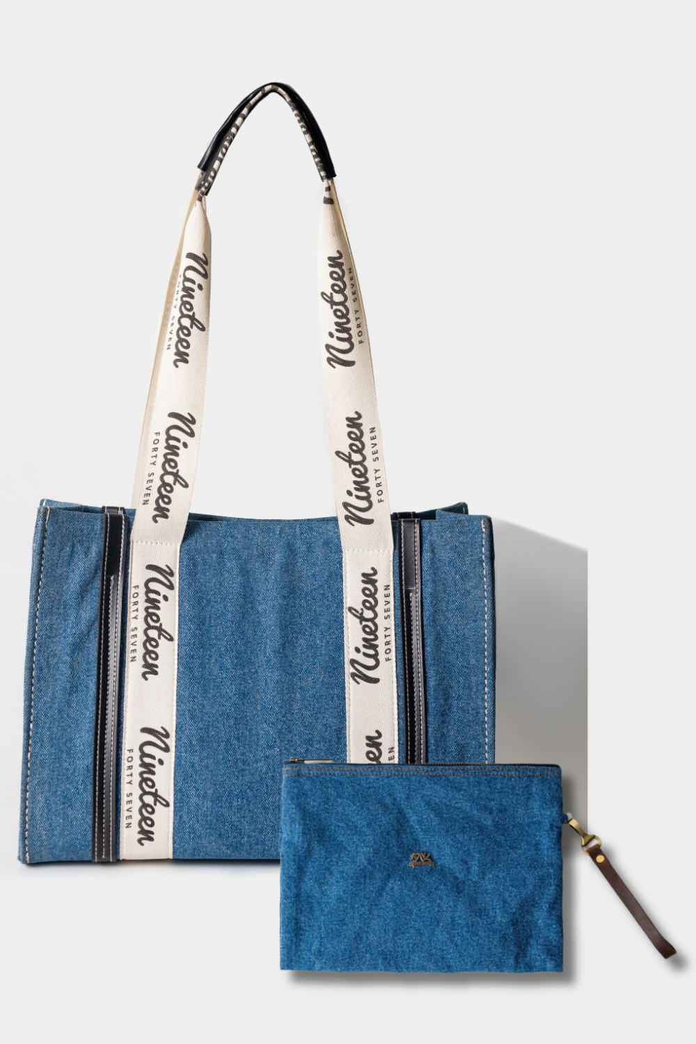 Bundle of 2 (1947 Signature Tote Bag +1947 Multi-Purpose Pouch)