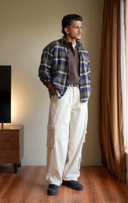 Utility Cargo Pants 3 pocket Beige 