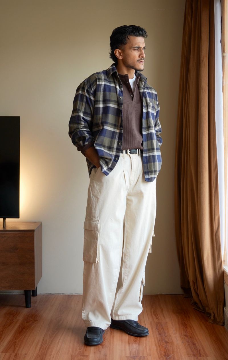 Utility Cargo Pants 3 pocket Beige 